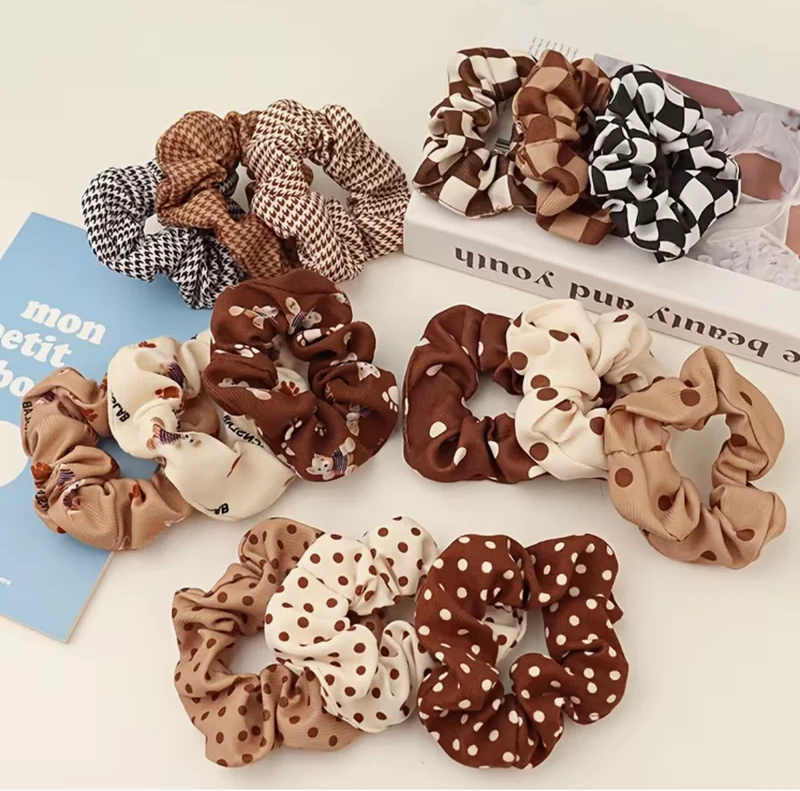 Lot De Chouchous Cheveux Tendance Imprimés