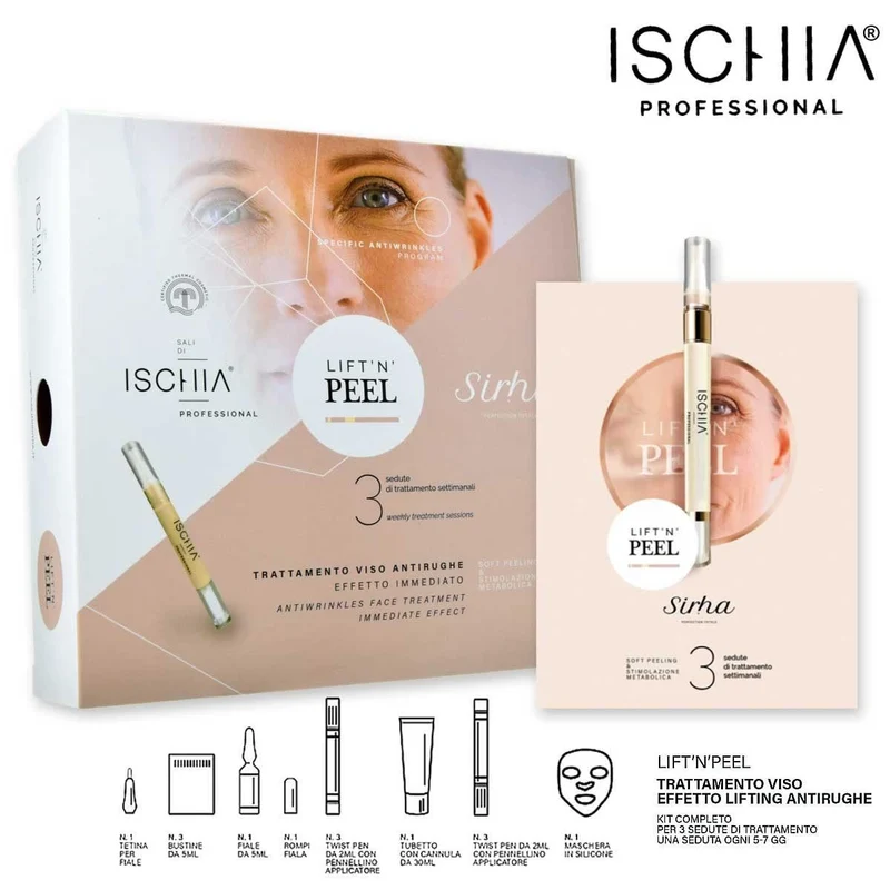 Ischia Lift'N'Peel trattamento viso effetto lifting antirughe 50 ml — Maschera viso