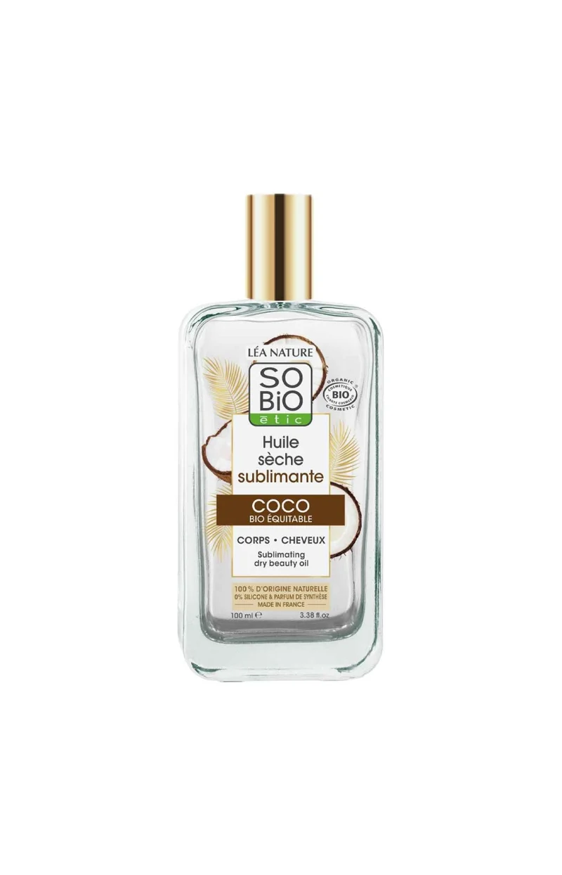 Huile de coco sèche bio - Corps & cheveux - 100 ml