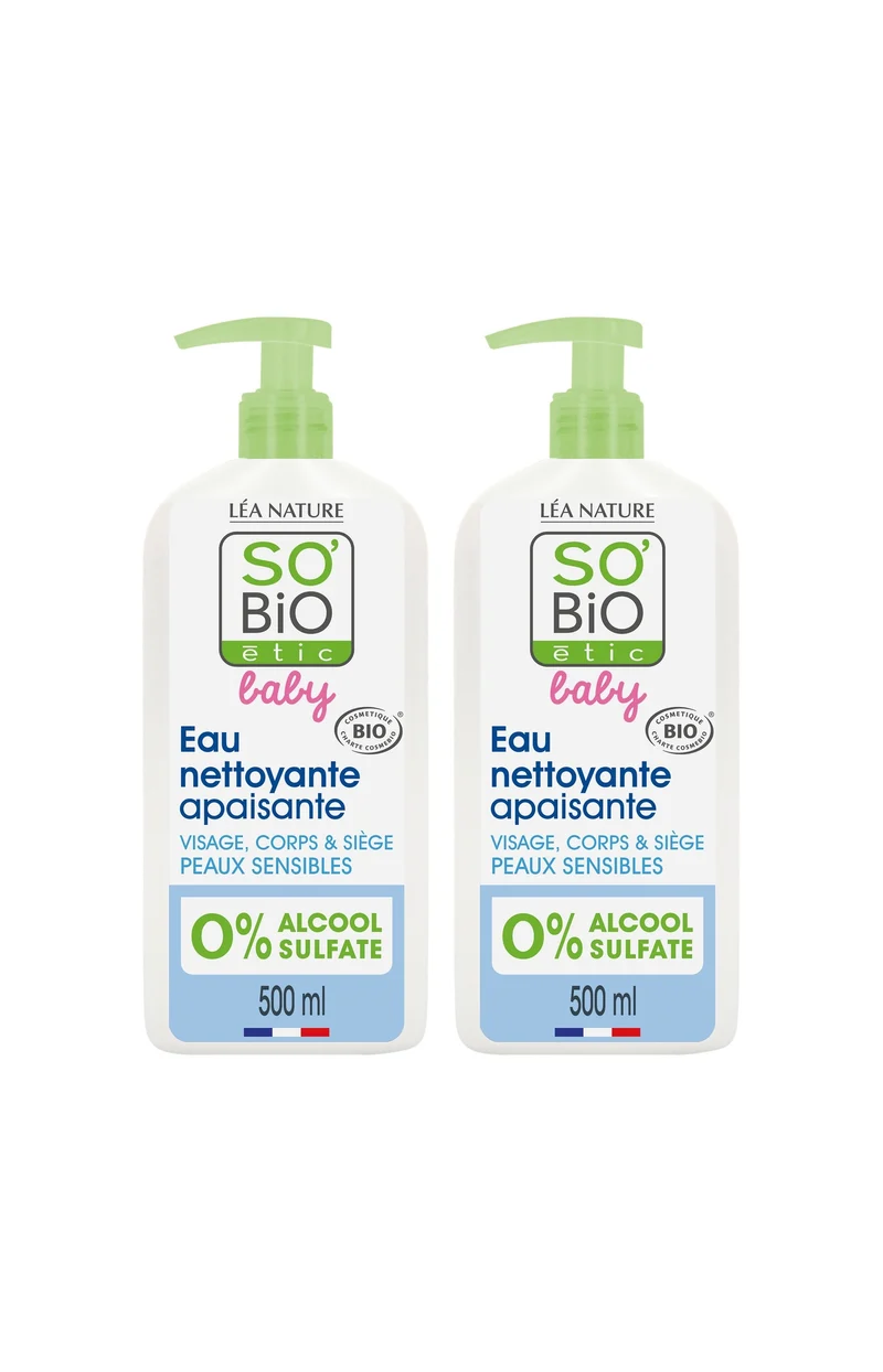 Eaux micellaires nettoyante bio - Bébé - 2 x 500 ml