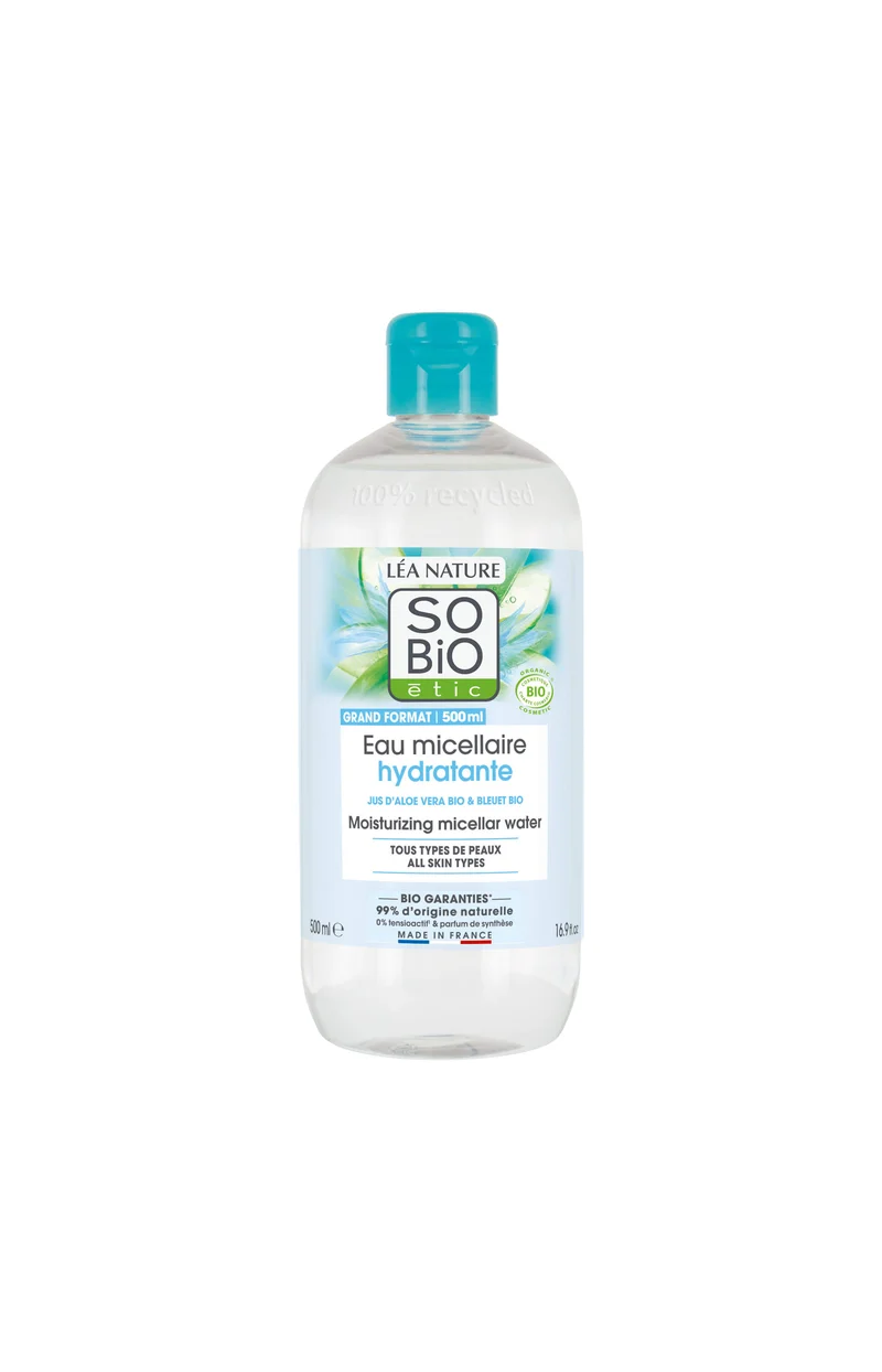 Eaux micellaires hydratante bio - Aloe vera - Visage - 2 x 500 ml