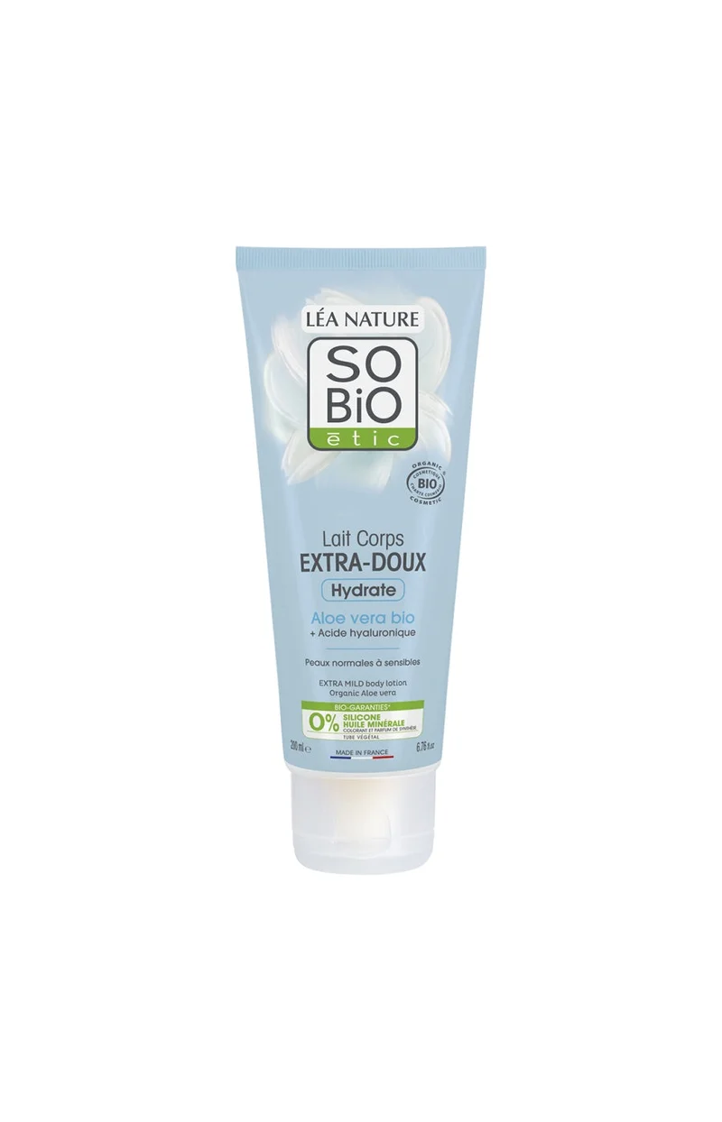 Laits corps extra-doux bio - Hydratation - Aloe vera - 2 x 200 ml