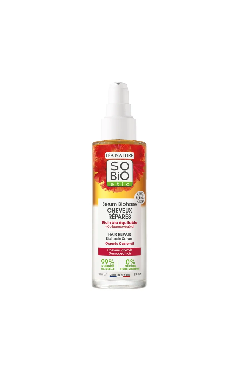 Soin fortifiant à l’huile de ricin bio - Cheveux abimés - 100 ml