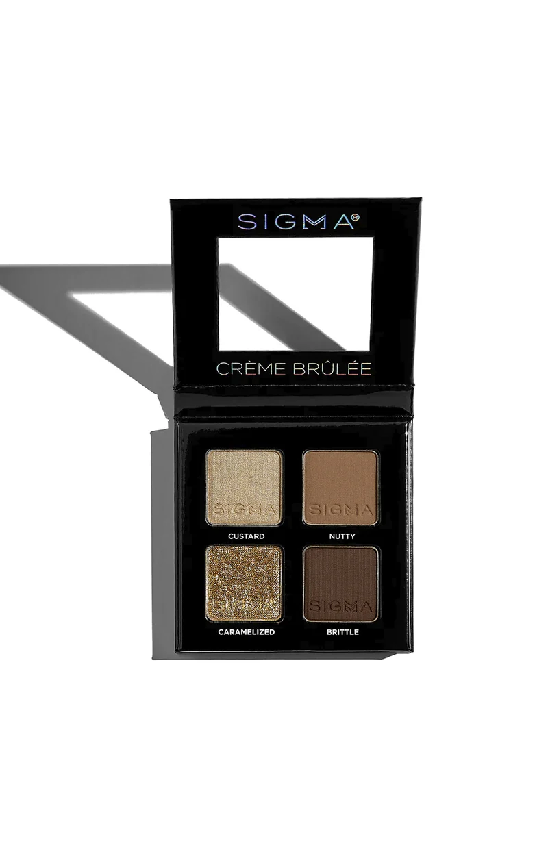 Palette de 4 ombres à paupières - Crème Brûlée