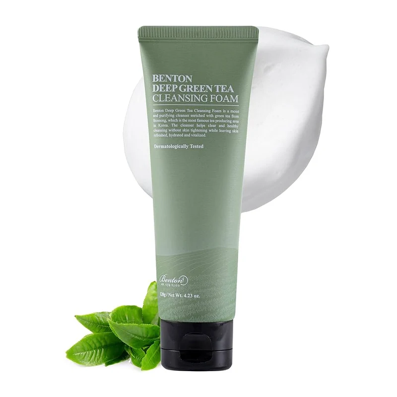 Mousse nettoyante au thé vert