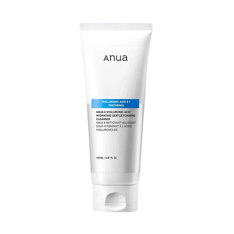 Nettoyant doux moussant 8 types d'acides hyaluronique