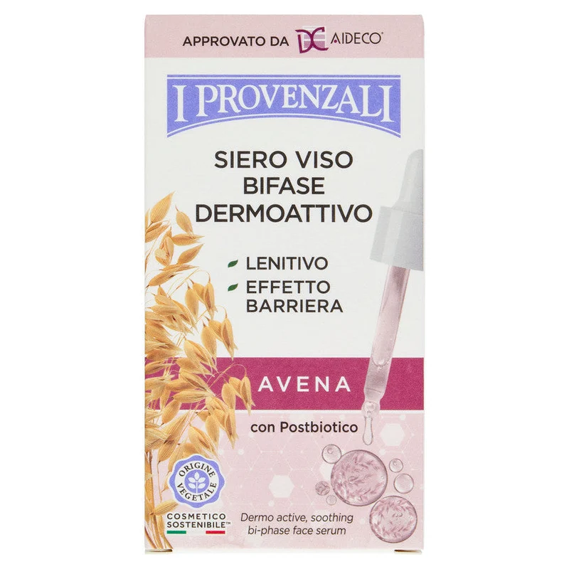 I Provenzali Siero viso bifase dermoattivo avena 30 ml — Siero viso