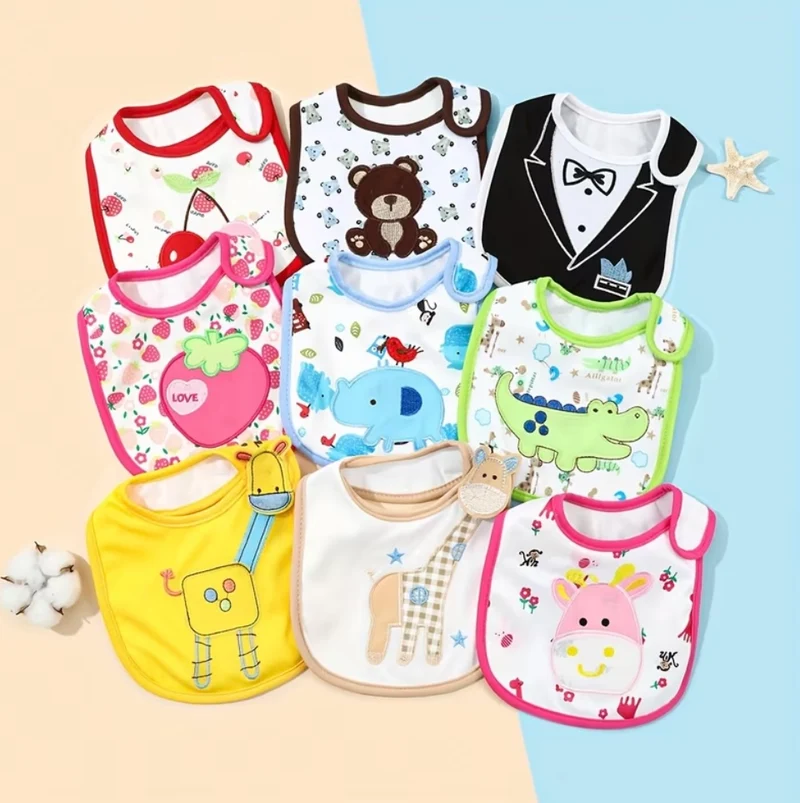1Pc Bavoir Bébé Coloré Et Imperméable