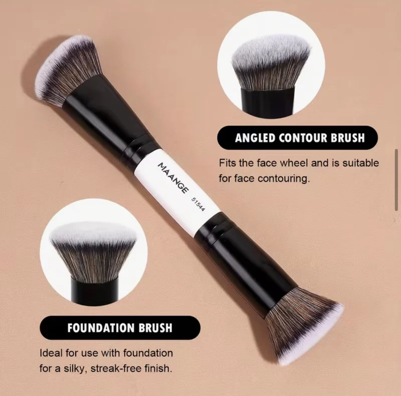 Ensemble De 12 Pinceaux De Pinceaux Pour Fond De Teint Blush Fard À Paupières Et Sourcils Poils En Nylon Doux Et Confortables Manches En Plastique Abs