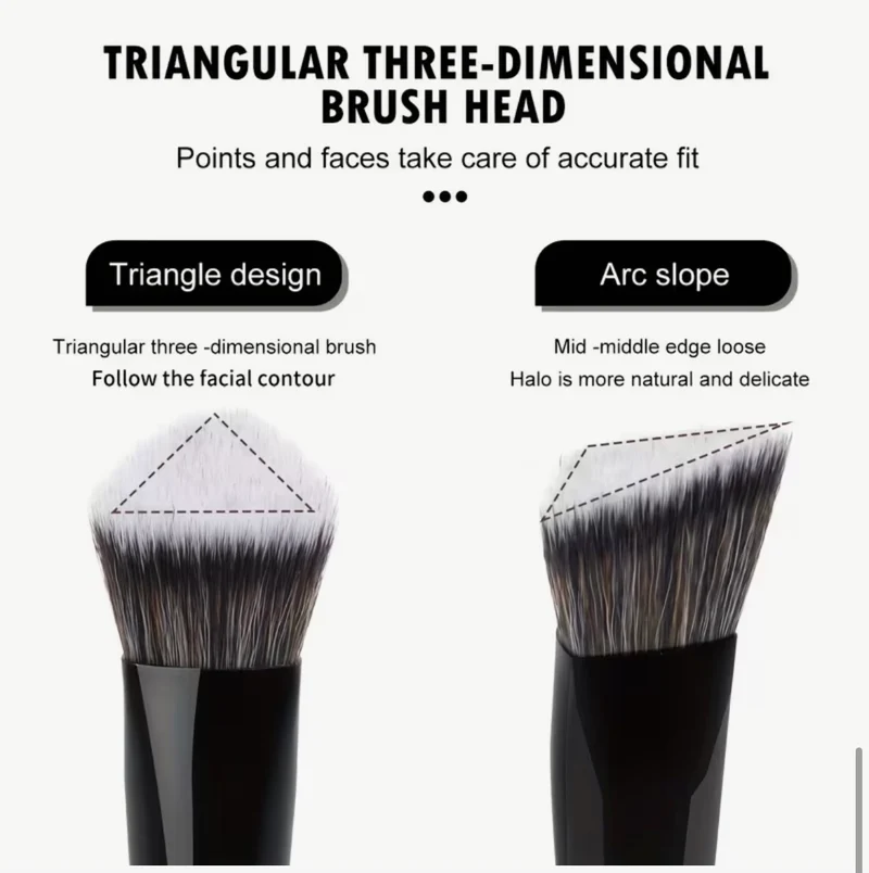 Ensemble De 12 Pinceaux De Pinceaux Pour Fond De Teint Blush Fard À Paupières Et Sourcils Poils En Nylon Doux Et Confortables Manches En Plastique Abs