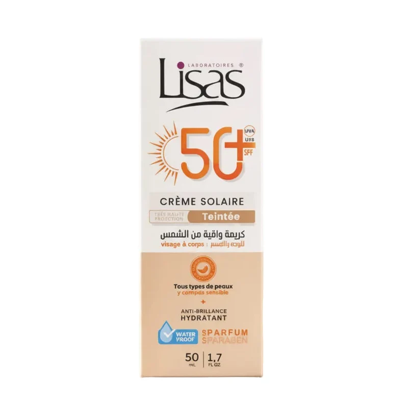 Lisas Créme Solaire 50 Spf Trés Haute Protction Teintée