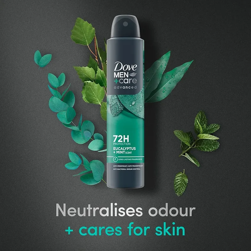 Dove Déodorant Men Care Advanced 72H Protection Eucalyptus Spray