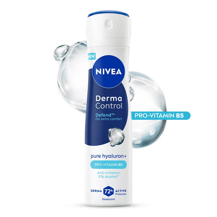 Nivea Déodorant Derma Control Pure Hyaluron Pro-Vitam8N B5 0% Alcohol Spray