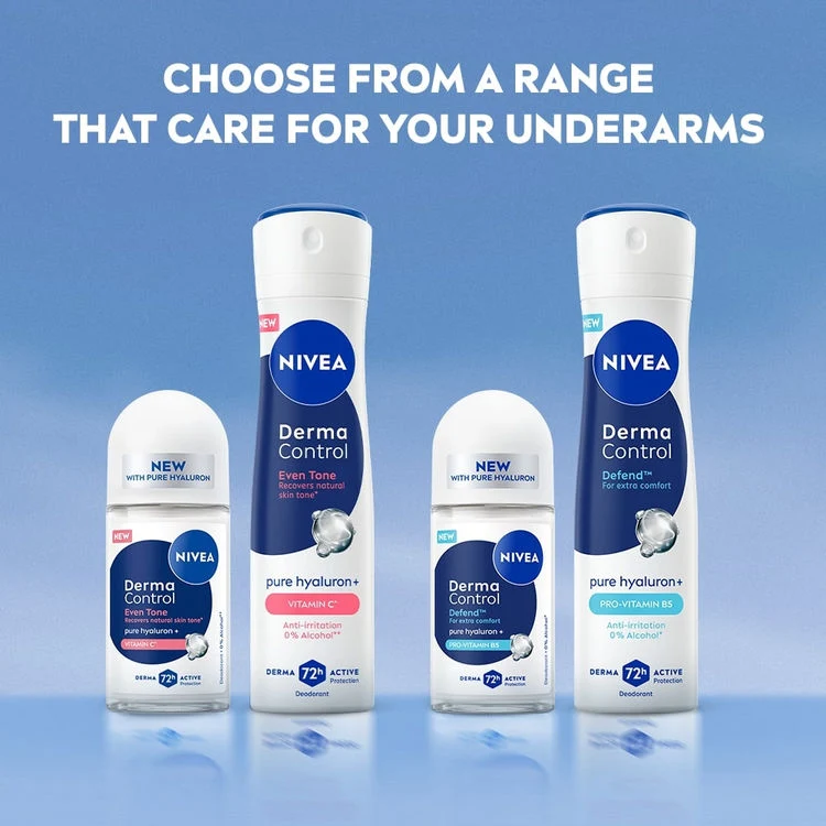 Nivea Déodorant Derma Control Pure Hyaluron Pro-Vitam8N B5 0% Alcohol Spray