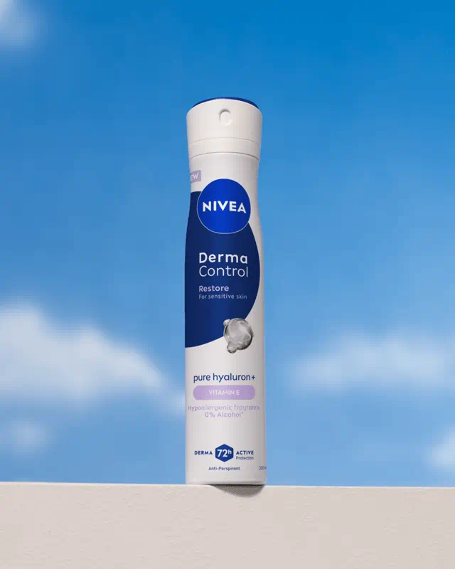 Nivea Déodorant Derma Control Pure Hyaluron Vitamin E Anti-Transpiran 0% Alcool Spray