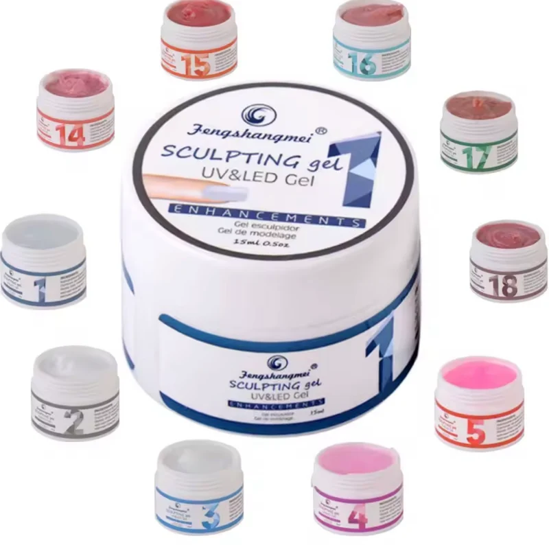 Fengshangmei Gel Constructeur Led/Uv 15G Et Gel Modélisation Extension Dure Et Rapide Retrait Facile