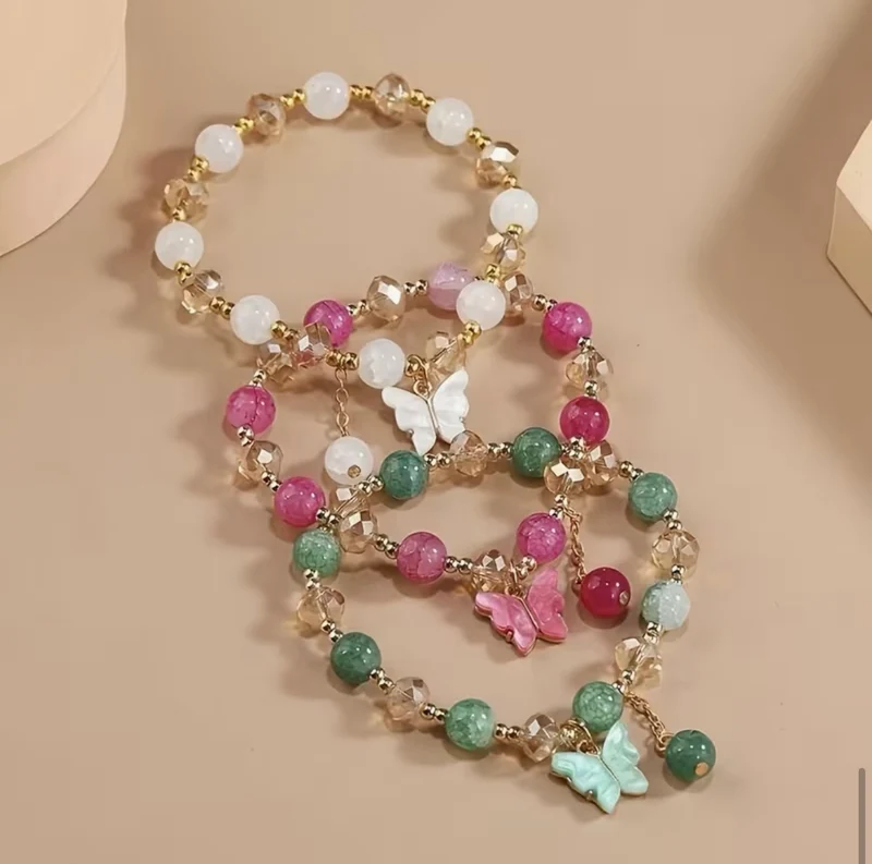 Bracelet Améthyste Style Bohémien & Papillon 🦋