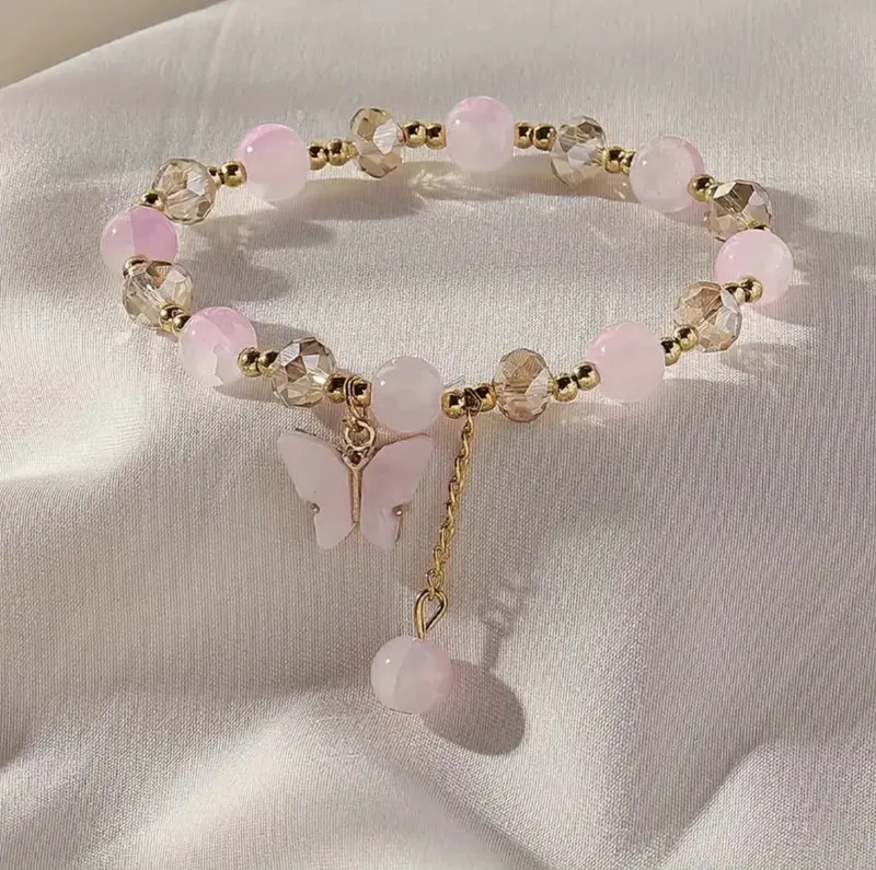 Bracelet Améthyste Style Bohémien & Papillon 🦋