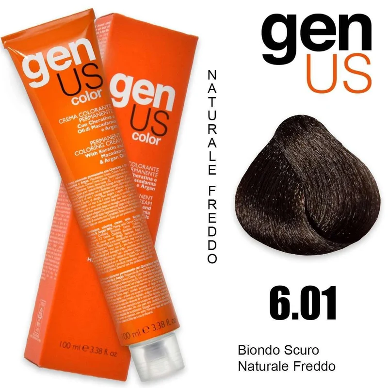 Genus Crema colorante permanente 6.01 100 ml — Tinta capelli