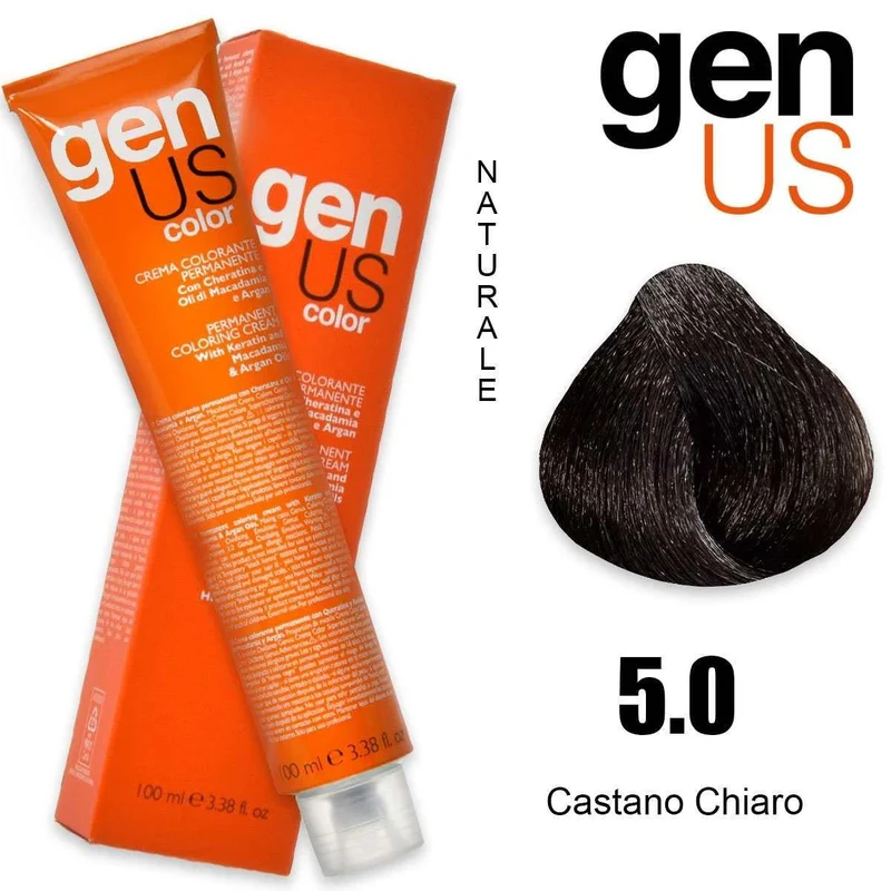 Genus Crema colorante permanente 5.0 100 ml — Tinta capelli