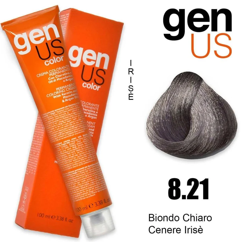 Genus Crema colorante permanente 8.21 100 ml — Tinta capelli