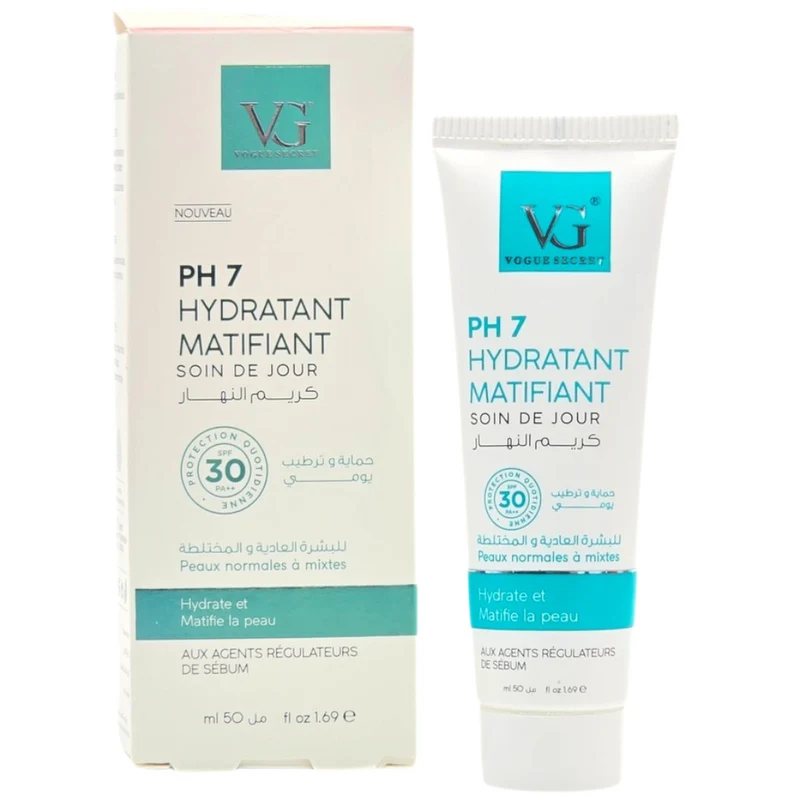 Vg Ph7 Soin De Jour Visage Hydratant Matifiant Spf 30 Peaux Normales A Mixtes