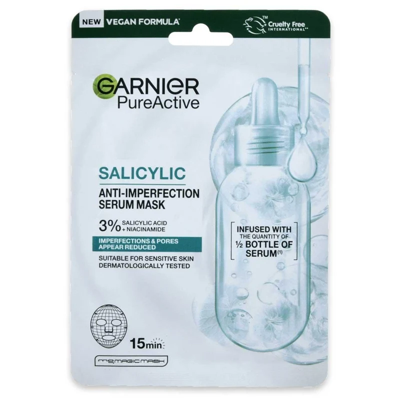 Garnier Puro Active maschera viso salicilica 1 pz — Maschera viso