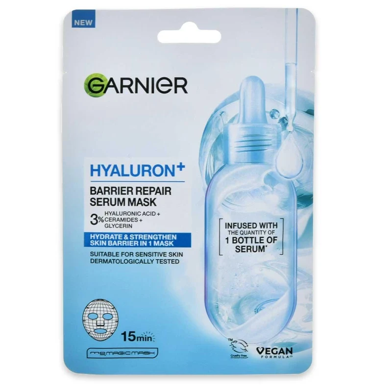 Garnier Hydra Bomb maschera in tessuto hyaluron ceramide — Maschera viso