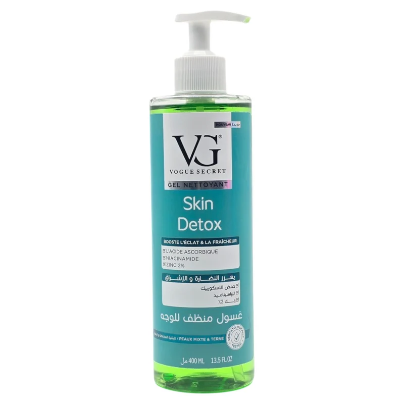 Vg Gel Nettoyant Visage Skin Detox Booste L'Éclat & La Fraîcheur