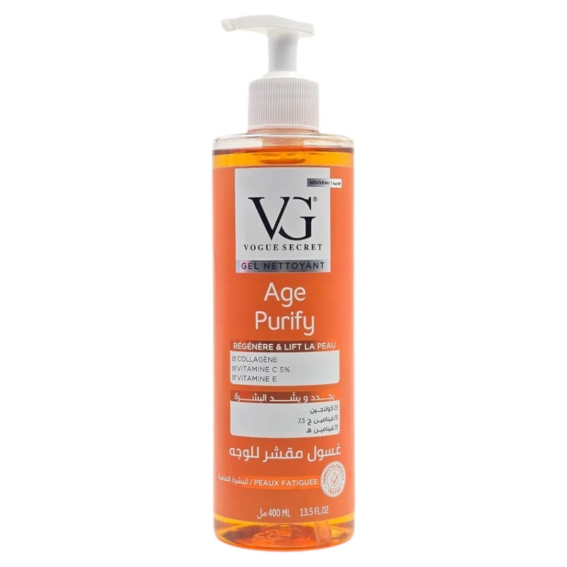 Vg Gel Nettoyant Visage Age Purify Régénère & Lift La Peau