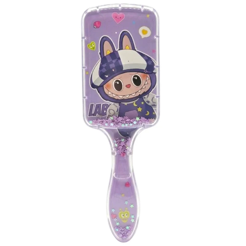 Brosse À Cheveux Labubu Paillettes Mobiles 1Pc