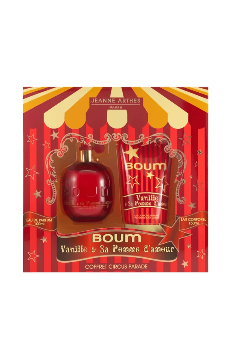 Coffret Boum Vanille et sa Pomme d'amour Eau de parfum & lait corporel - Gourmand
