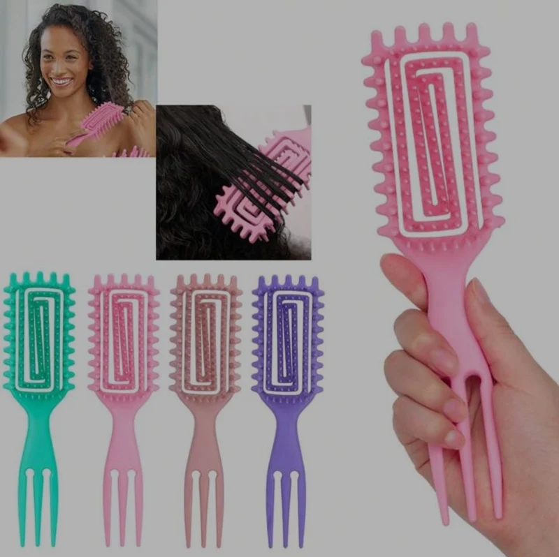 1 Paquet De Brosse Définissante Pour Cheveux Bouclés Brosse À Cheveux Aérée Nouvelle
