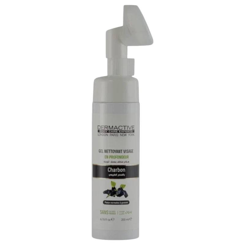 Dermactive Gel Nettoyant Visage Au Charbon