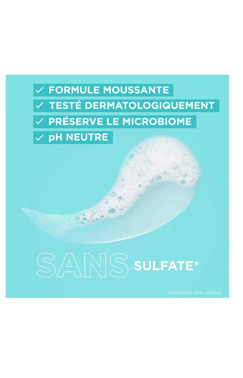 Gel nettoyant apaisant - Acide hyaluronique & aloe vera - Peaux normales à sèches - 250 ml