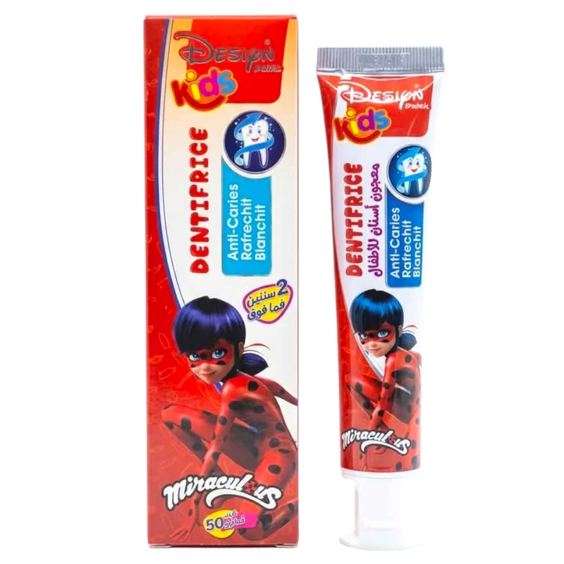 Desiyn Kids Dentifrice Anti-Caries Rafraîchit Blanchit Miraculous