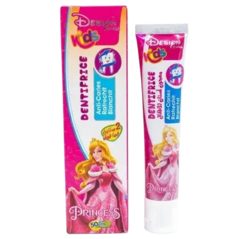 Desiyn Kids Dentfrice Anti-Caries Rafraîchit Blanchit Princess