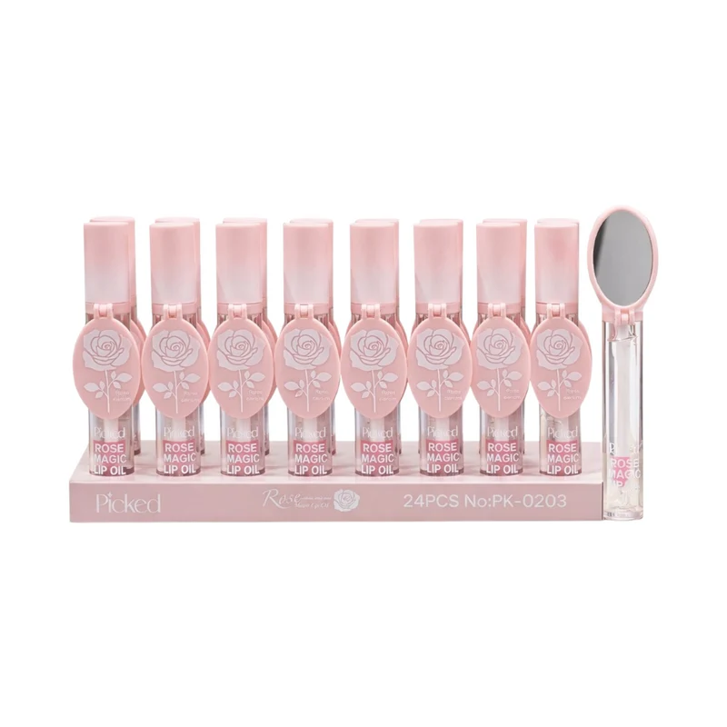 Huile À Lèvres Magique Au Parfum De Rose