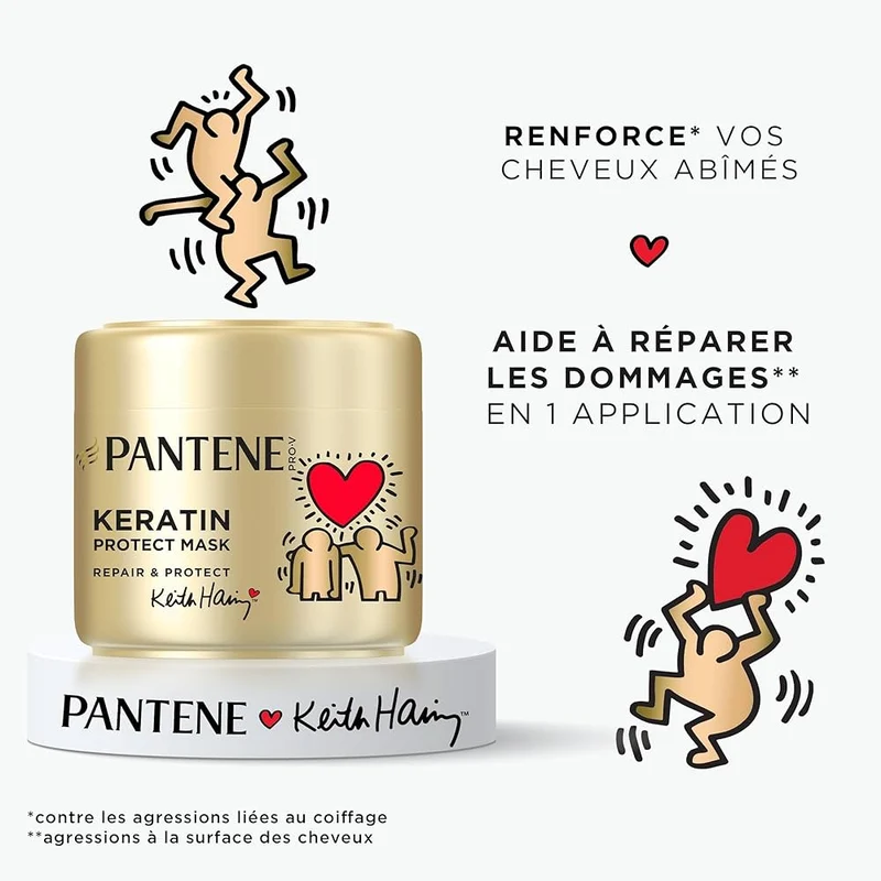 Pantene Pro-V X Keith Haring Art Collection Repair & Protect Keratin Protect Masque Capillaire