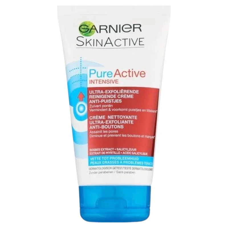 Garnier Pure Active Intensive Creme Nettoyante Ultra Exfoliante Anti-Boutons