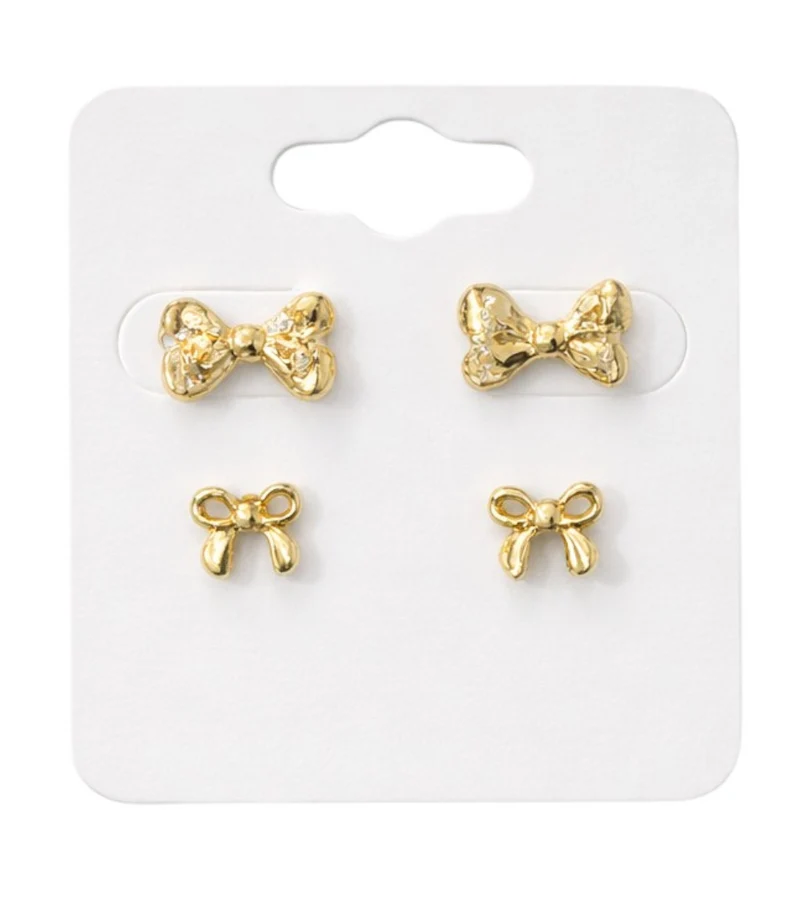 Boucles D’Oreilles Nœud Doré – Élégance Chic