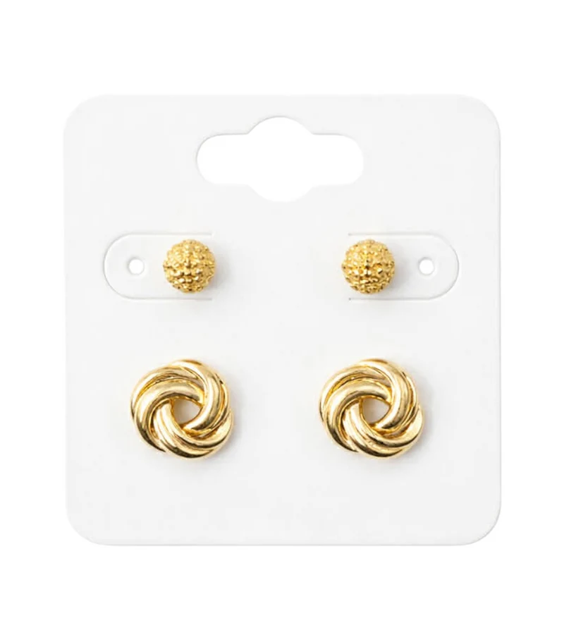 Duo De Boucles "Éclat Et Tissage"