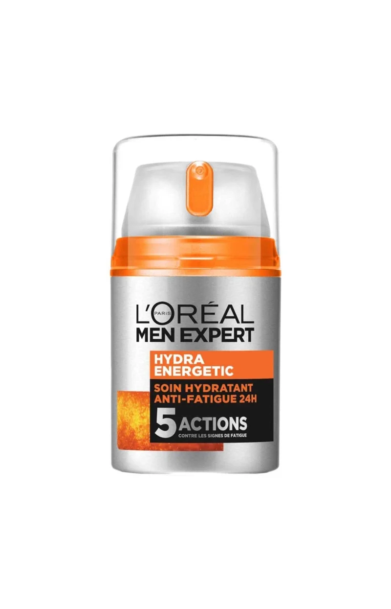 Crème hydratante anti-fatigue - Hydra-Energétic - Guarana & vitamine C - Homme - 50 ml