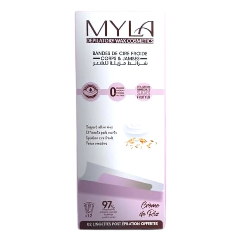 Myla Bande De Cire Corps Et Jambe Créme De Riz