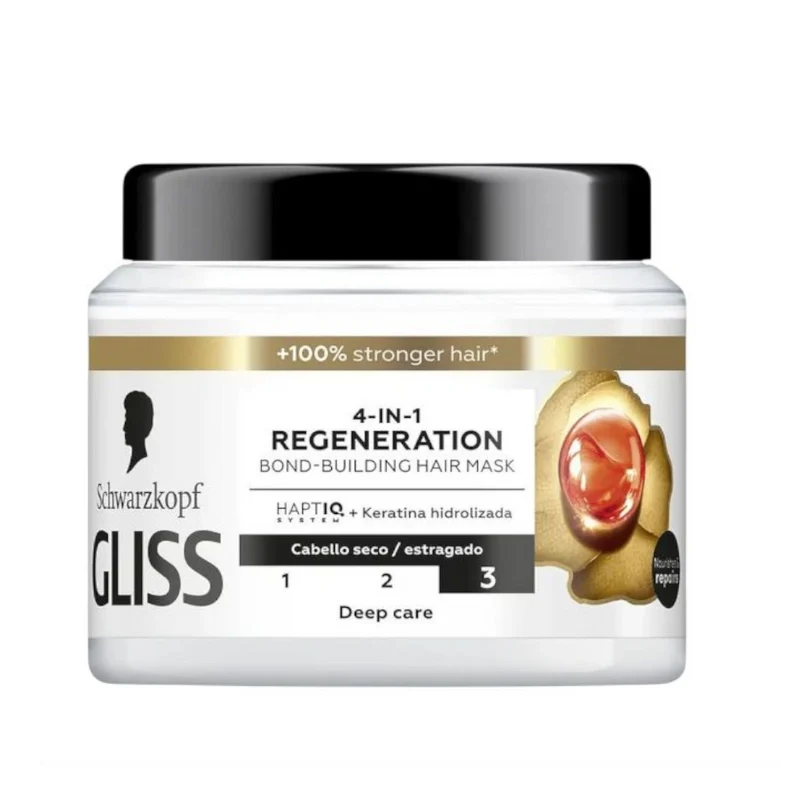 Schwarzkopf Mass Market Gliss Total Repair Mascarilla Hydratant Et Nourrissant – Réparateurs