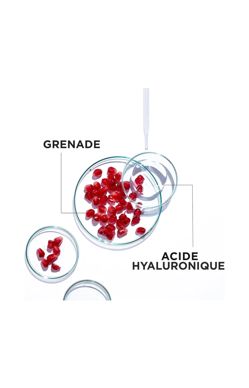 Masques tissu - Grenade & acide hyaluronique - Peau déshydratée - x 5
