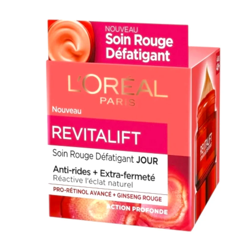L'Oréal Paris Revitalift Soin Rouge Défatigant De Jour