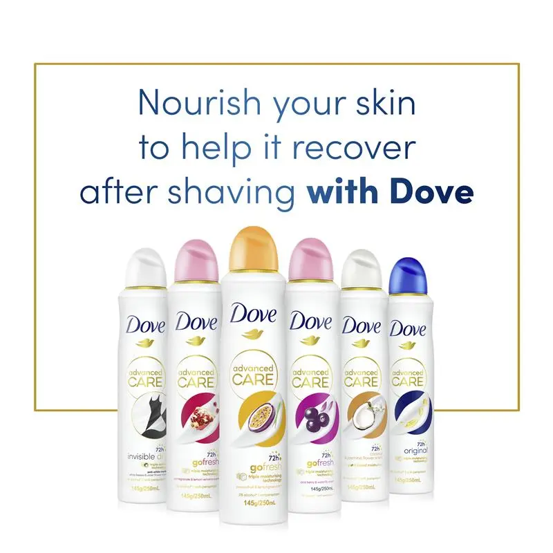 Dove Déodorant Spray Women Advanced Care Antiperspirant Aerosol Passionfruit & Lemongrass