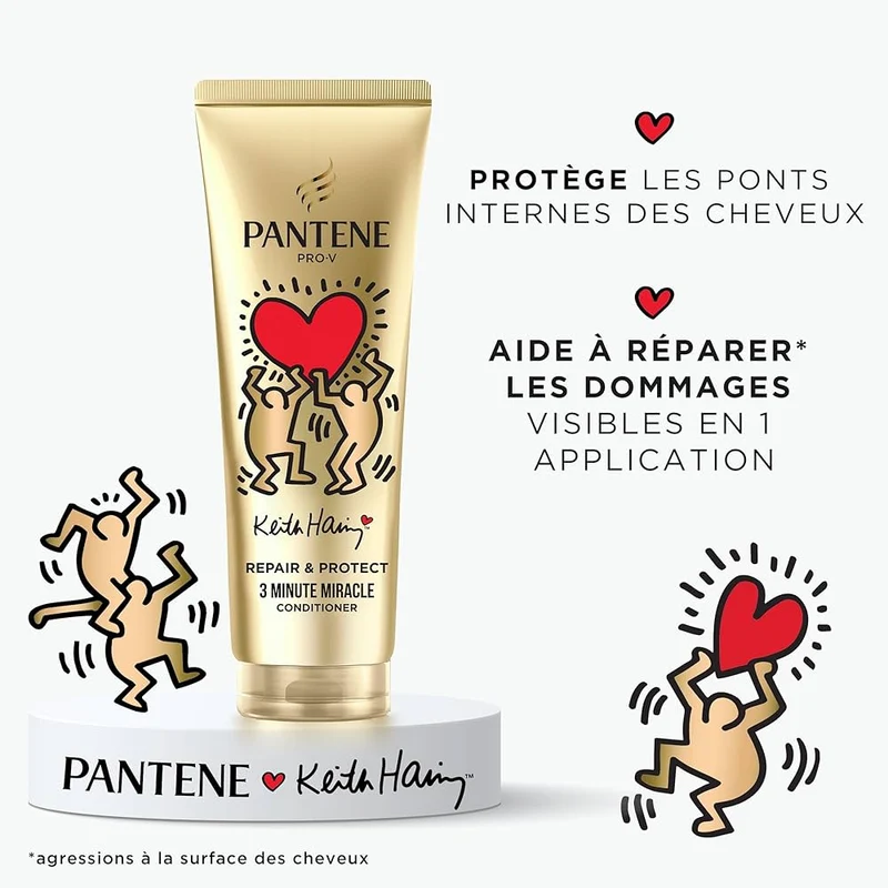 Pantene Pro-V X Keith Haring Art Collection Repair & Protect Après-Shampoing 3 Minute Miracle