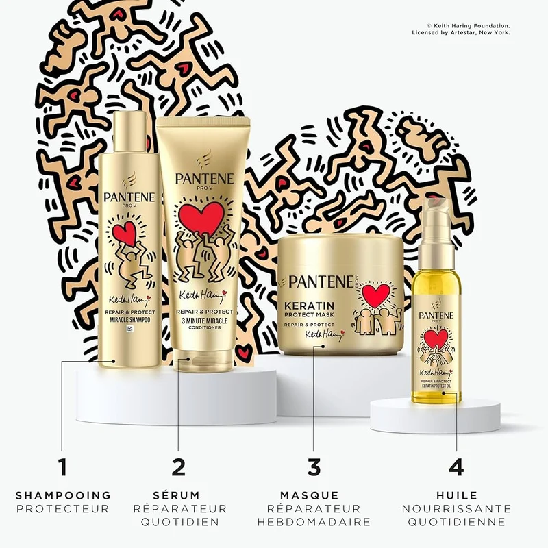 Pantene Pro-V X Keith Haring Art Collection Repair & Protect Après-Shampoing 3 Minute Miracle